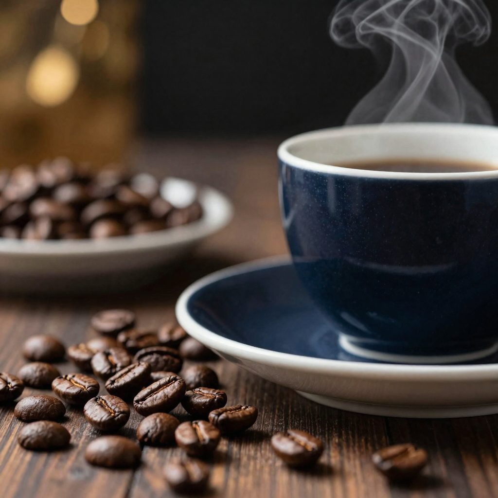 Coffee background plate