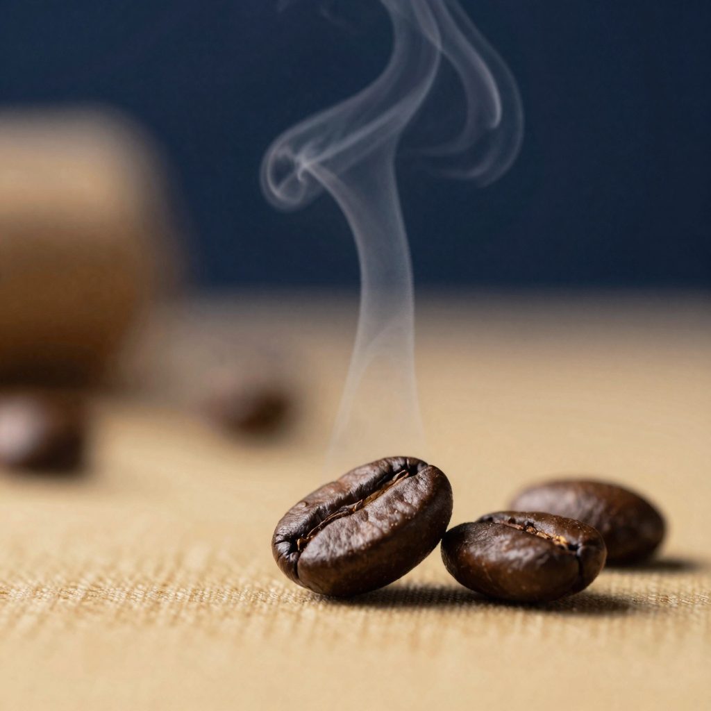warm coffee bokeh background